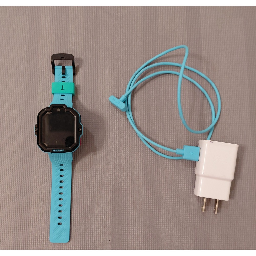 TickTalk 4 Kids Smartwatch 4G LTE Unlocked Video Calling GPS Tracker Blue Black‎